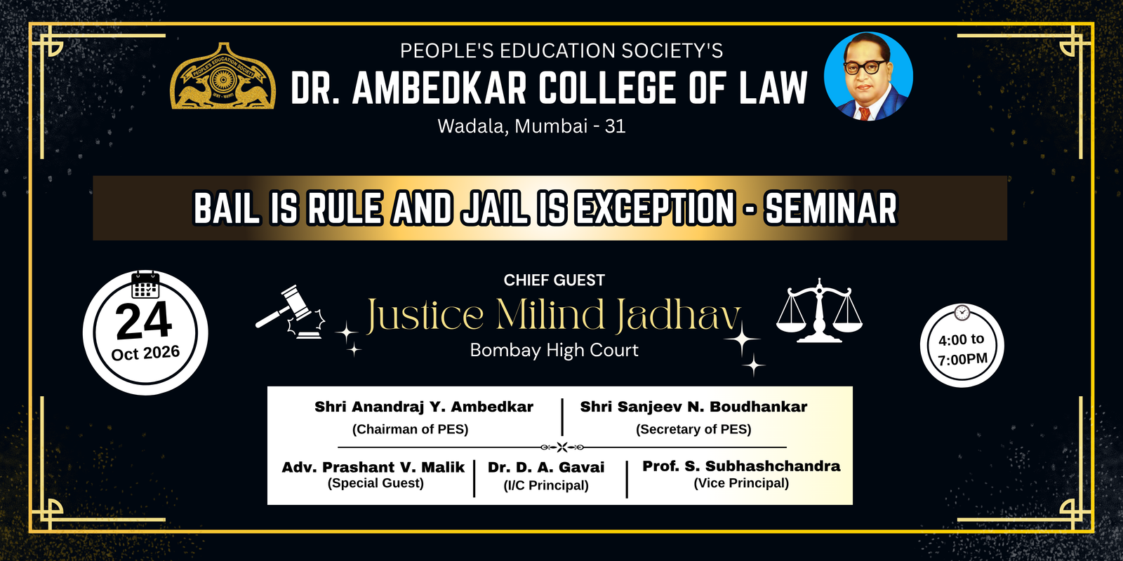 BAIL IS RULE AND JAILS IS EXCEPTION - SEMINAR